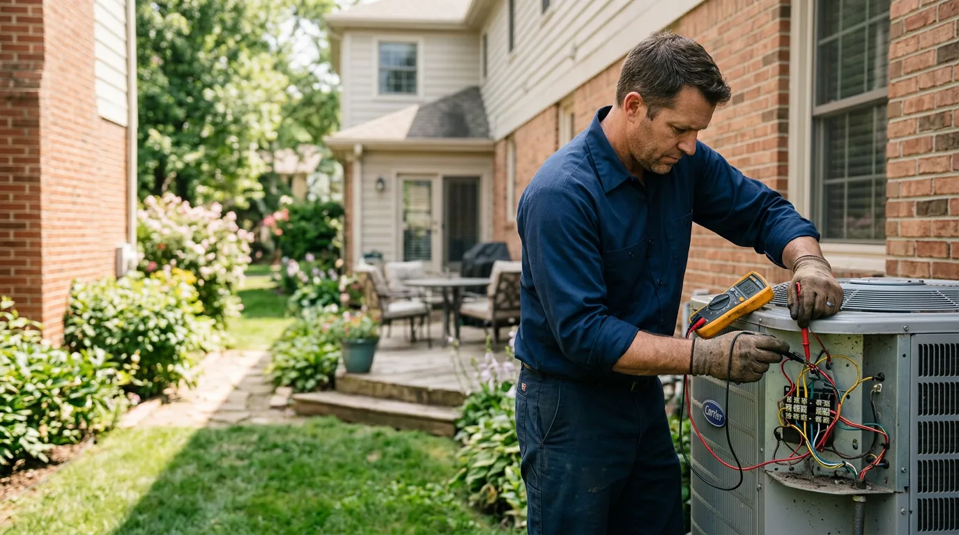 HVAC technician working near Kermit, TX